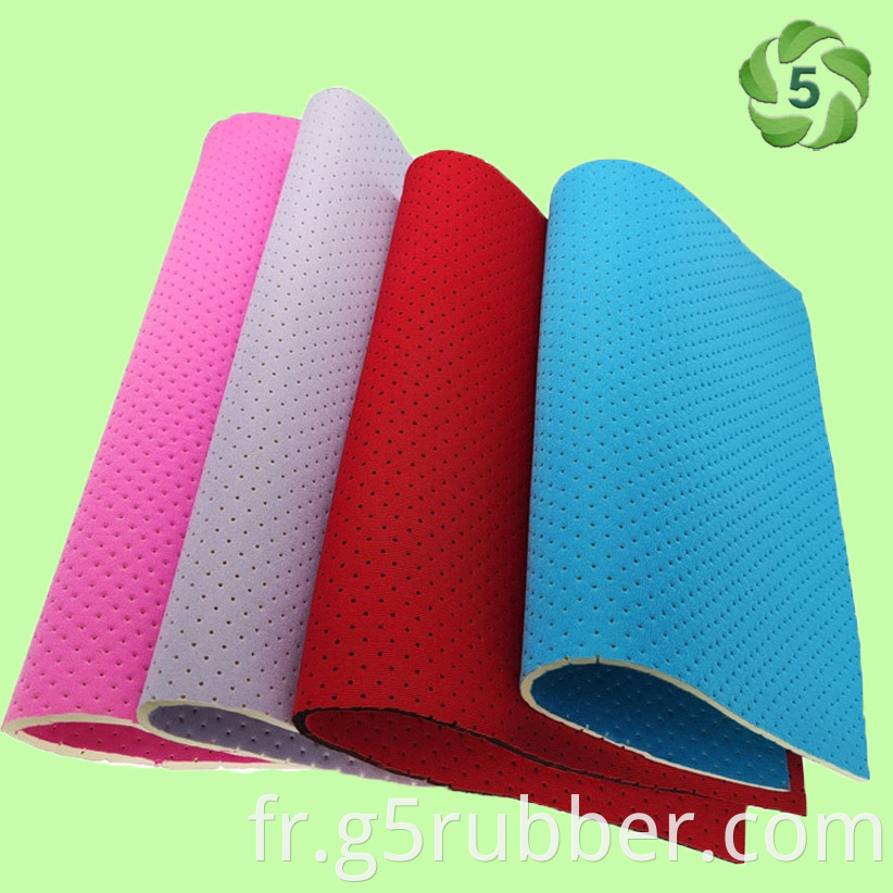 Perforated Punching Neoprene With Polyester And Nylon Fabric For Sports Jpg